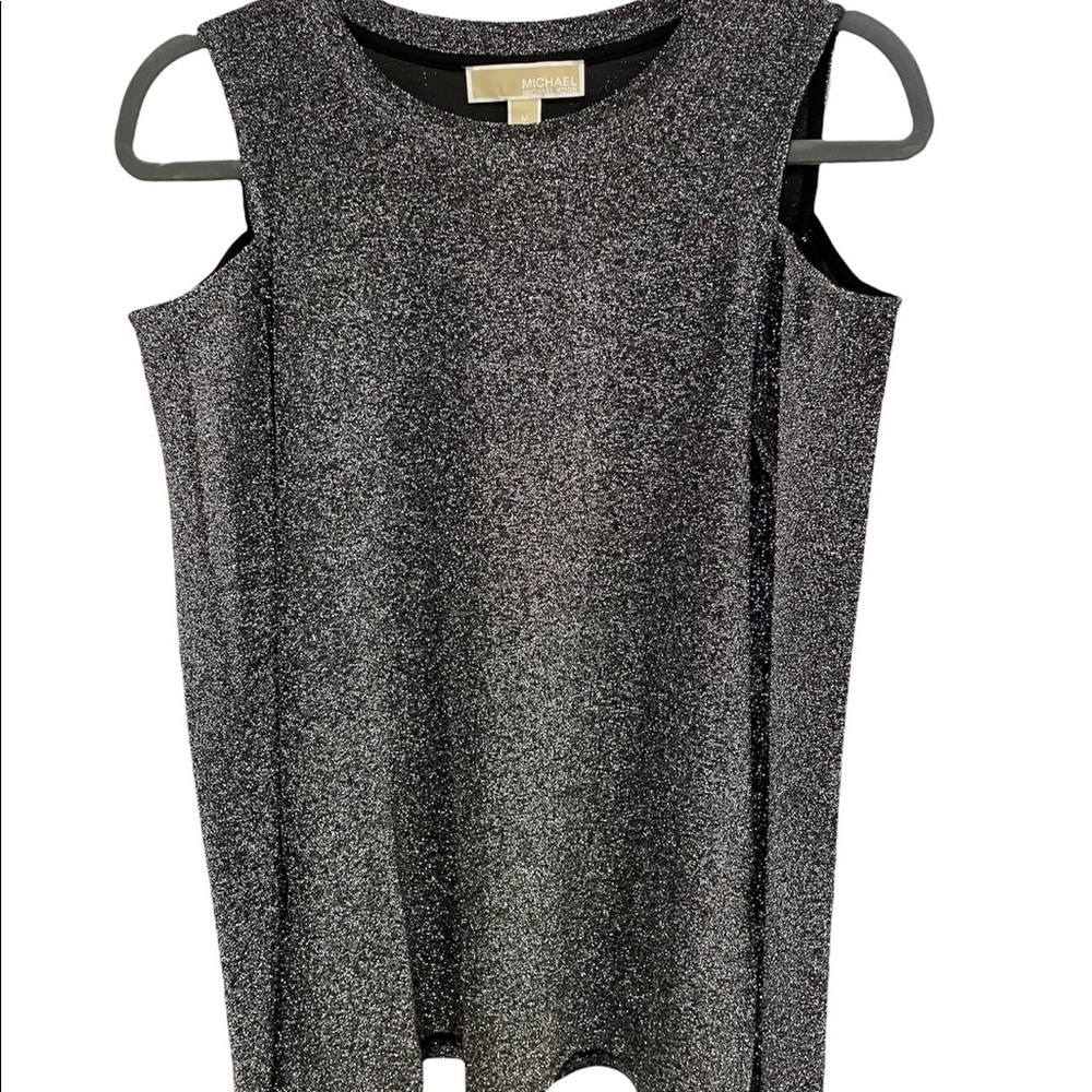 NWT MK Michael Kor's Cold Shoulder Strap Split Long Sleeve Blouse